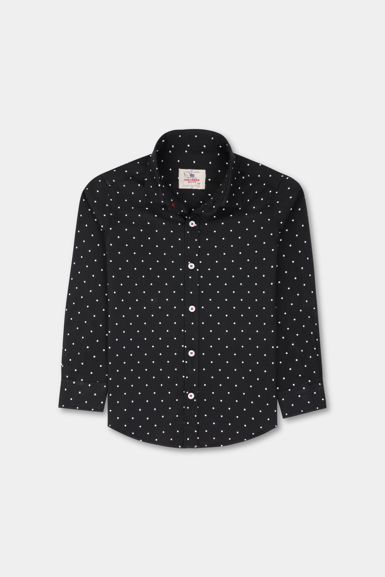 Black Polka Dot Bys Shirt