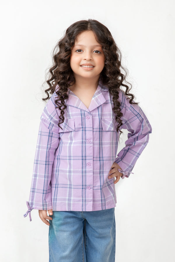 Lavender Breeze Plaid Top