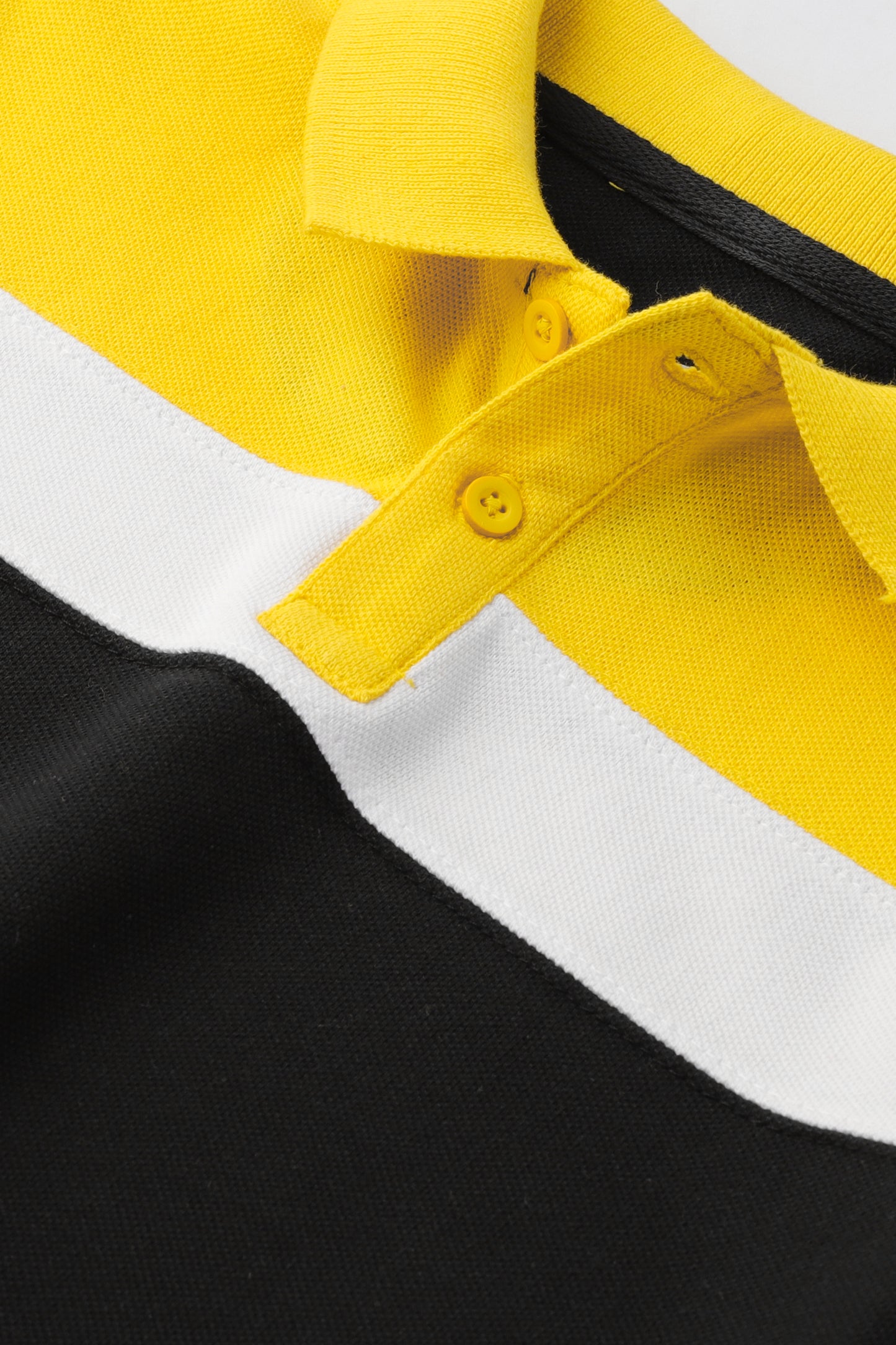 Yellow & Black Boys Polo