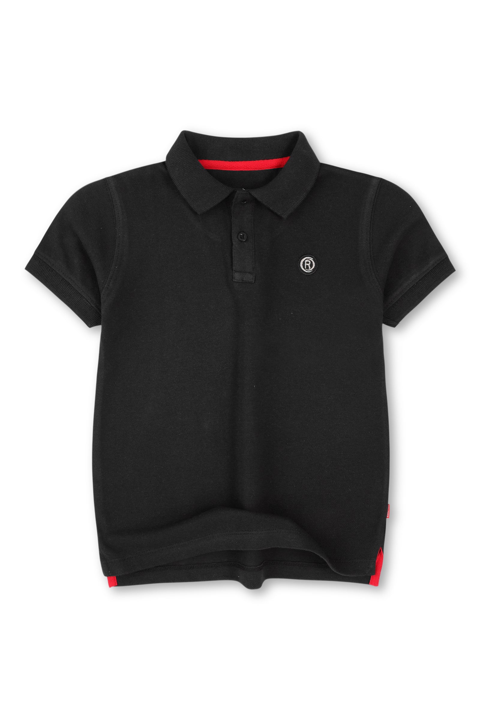 Boys Signature Black Polo