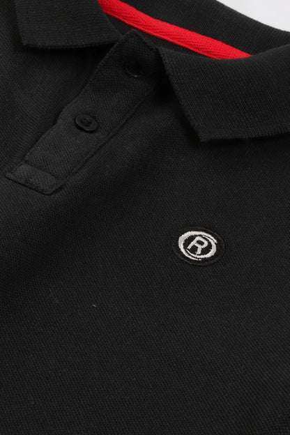 Boys Black Signature Polo