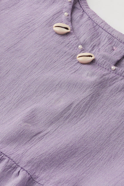 Lilac Cotton Girls Top