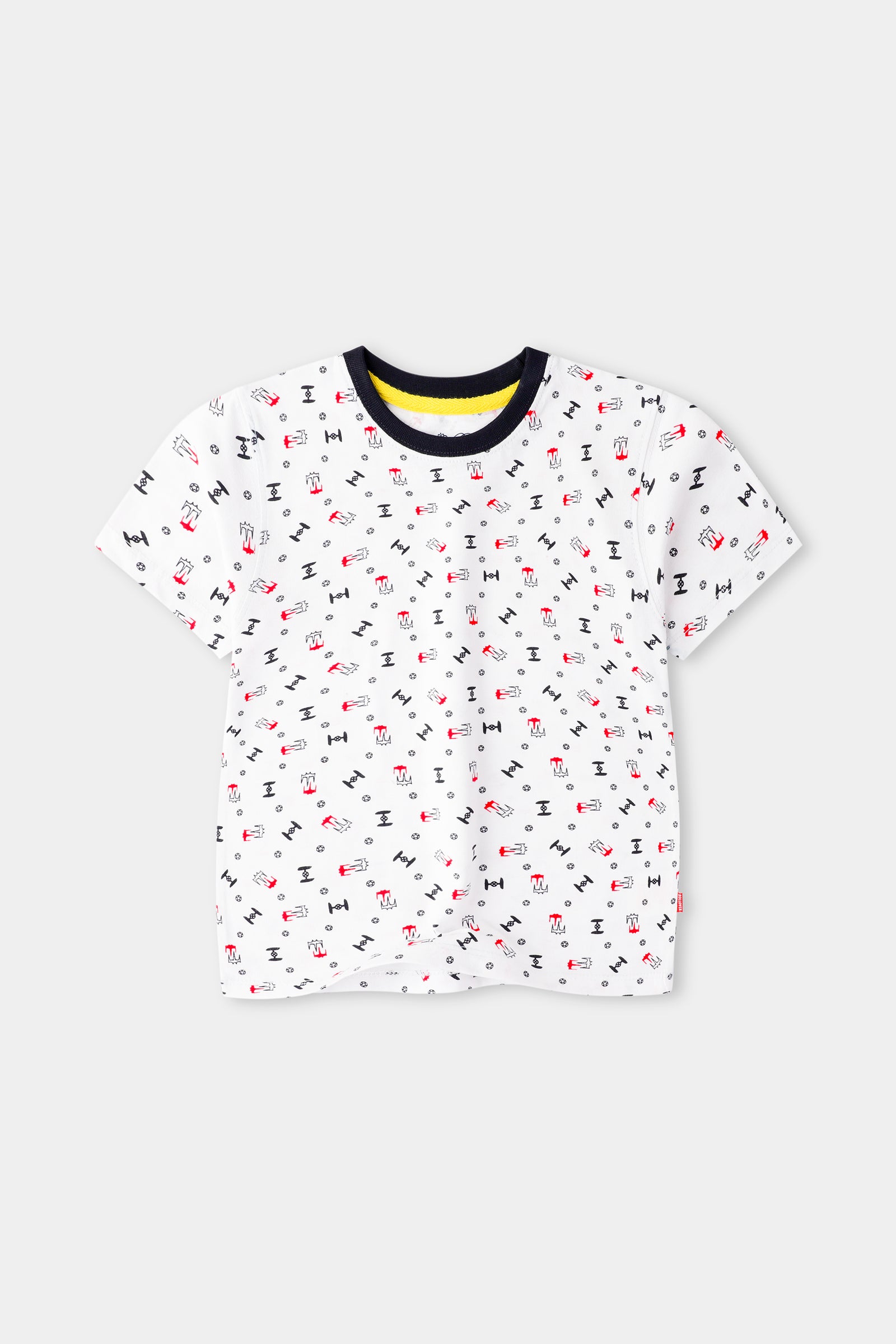 Boys White' Rotary Printed T-shirts