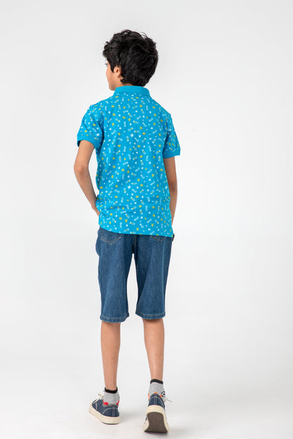 Rock Star Blue Polo