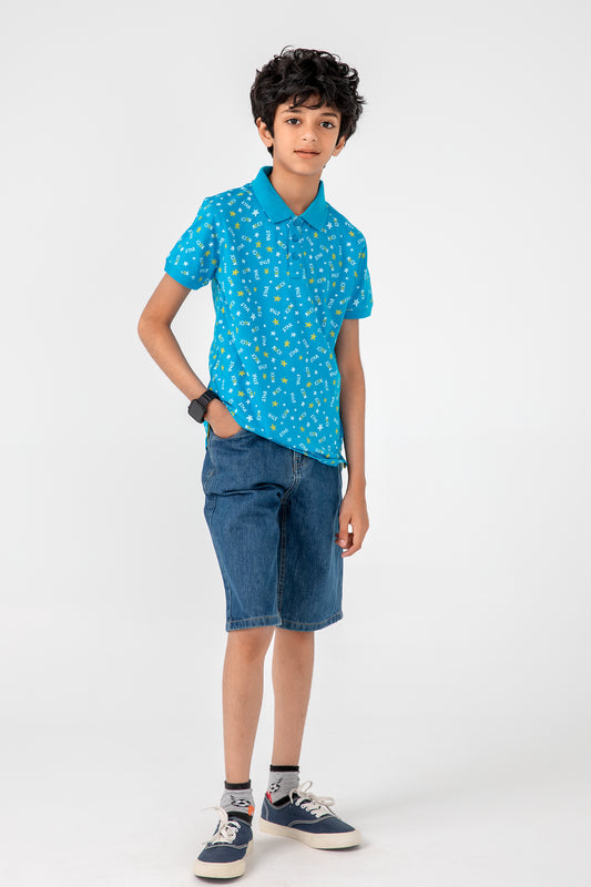 Rock Star Blue Polo