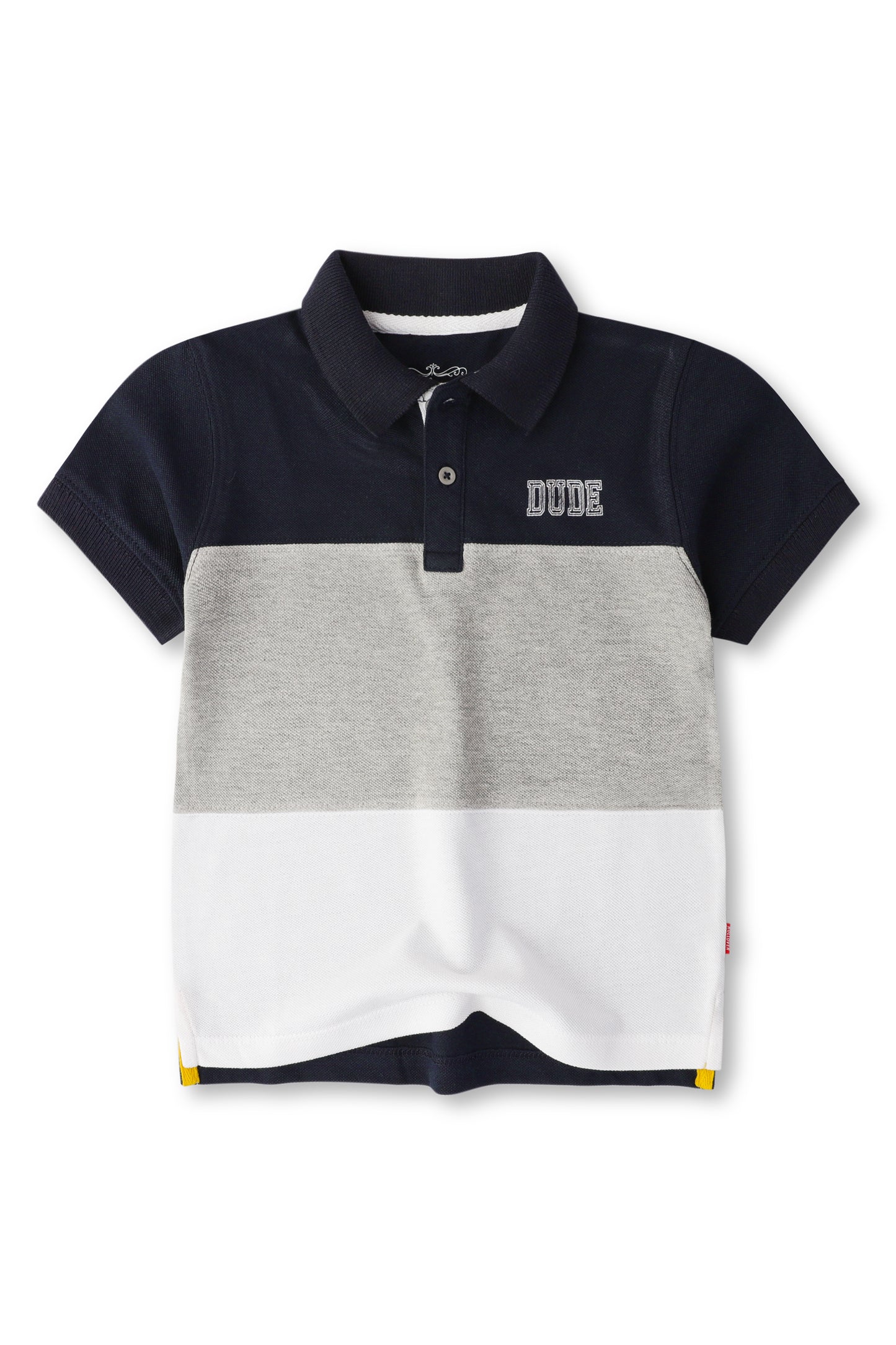 Boys Navy Stride Colorblock Polo