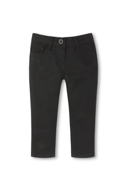 Girls Jet Black Denim Pant