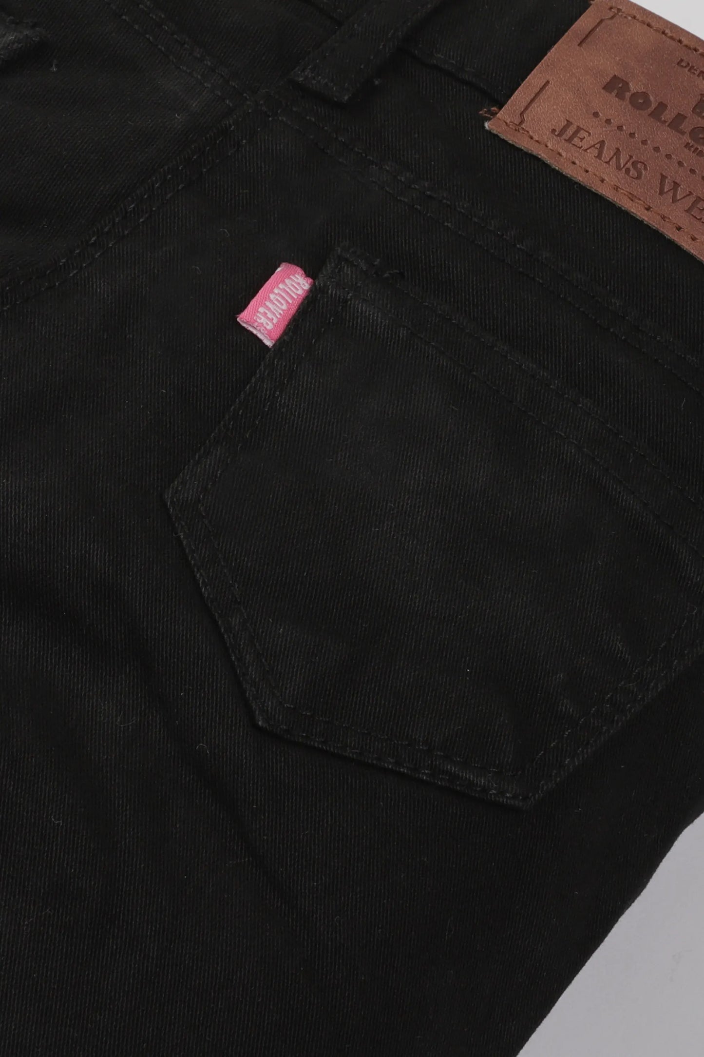 Girls Jet Black Denim Pant