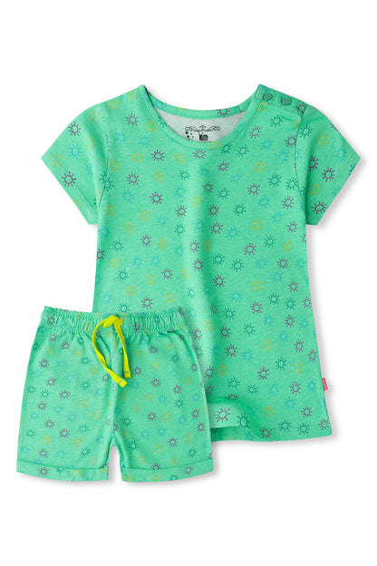 Girls Mint Jersey Co-rd Set