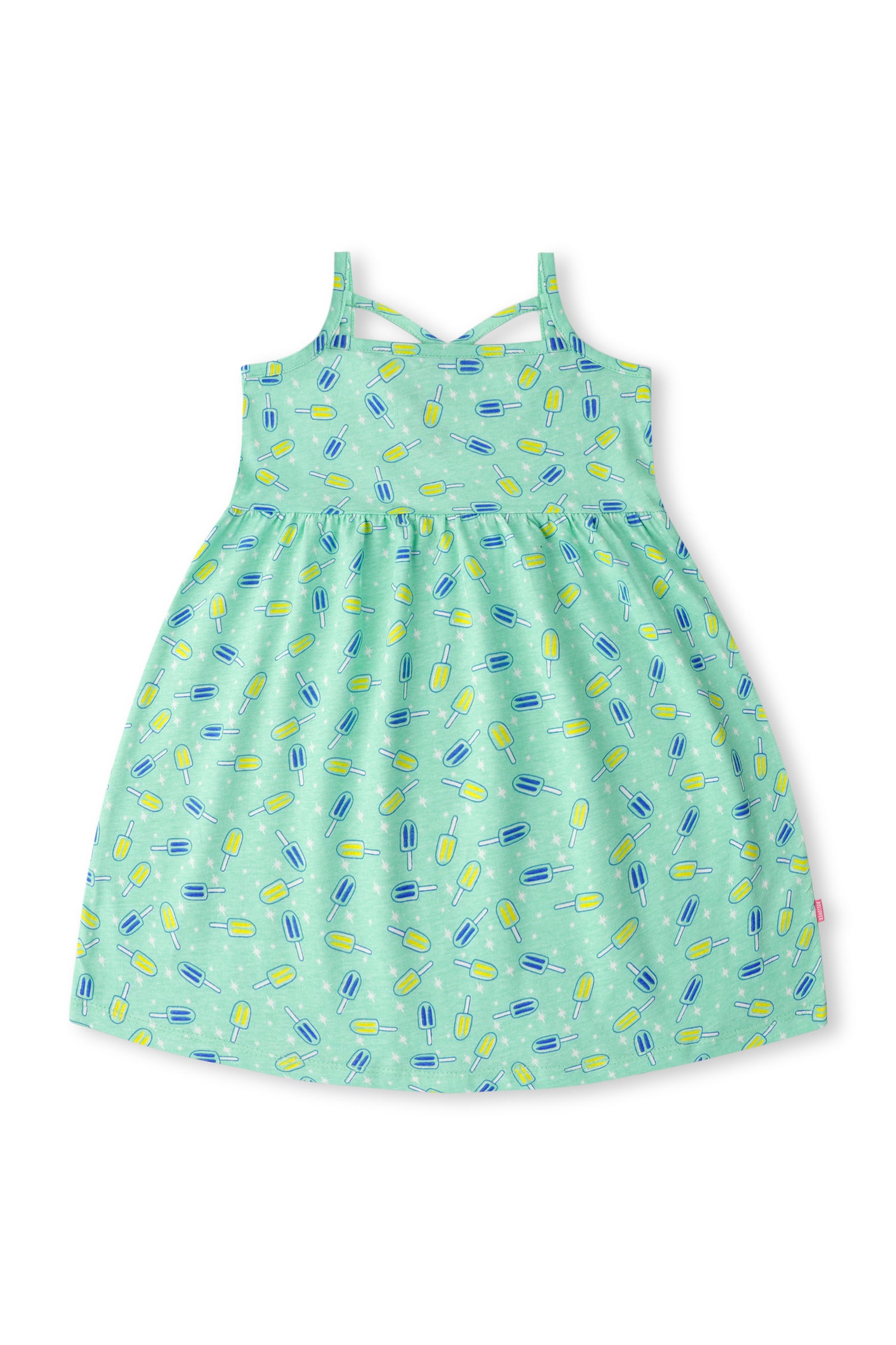 Mint Rotary Printed Frock