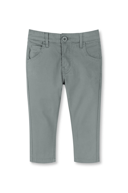 Boys Grey Twill Pant