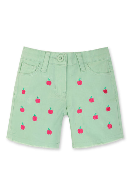 Mint Orchard Embroidered Shorts