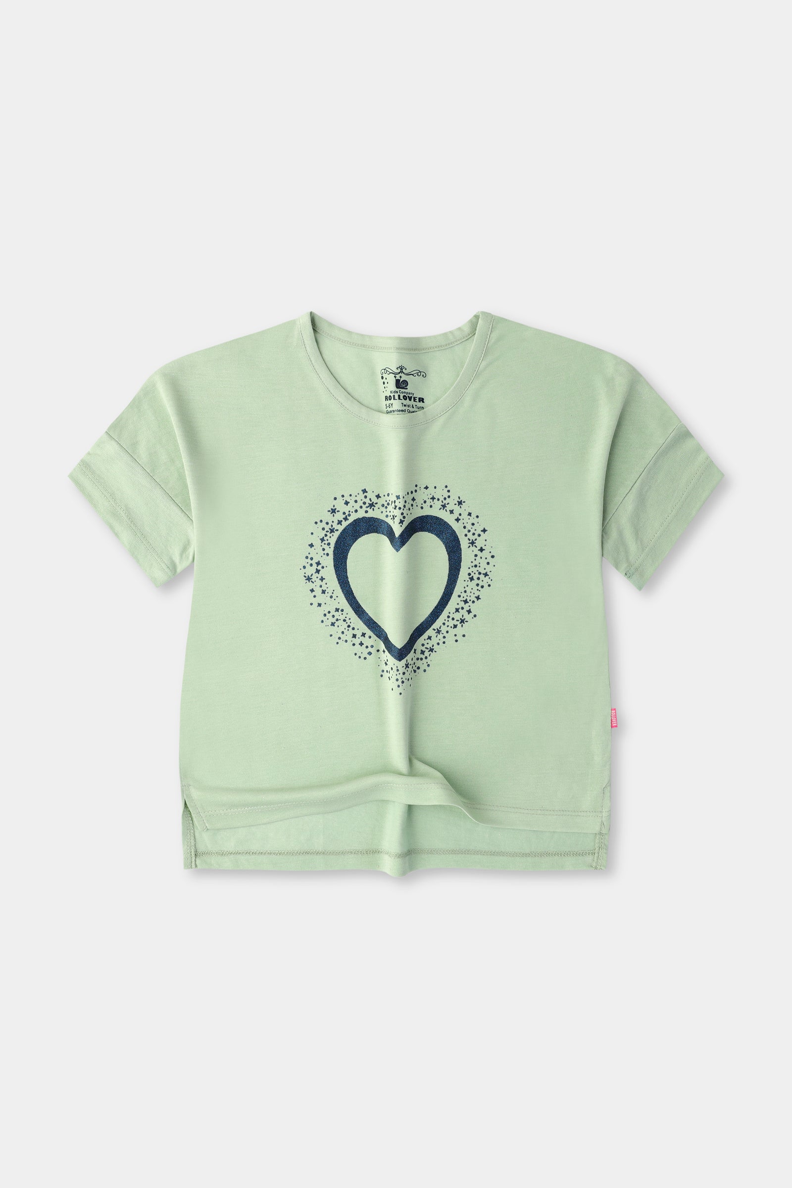 Mint Magical Heart Boxy Tee