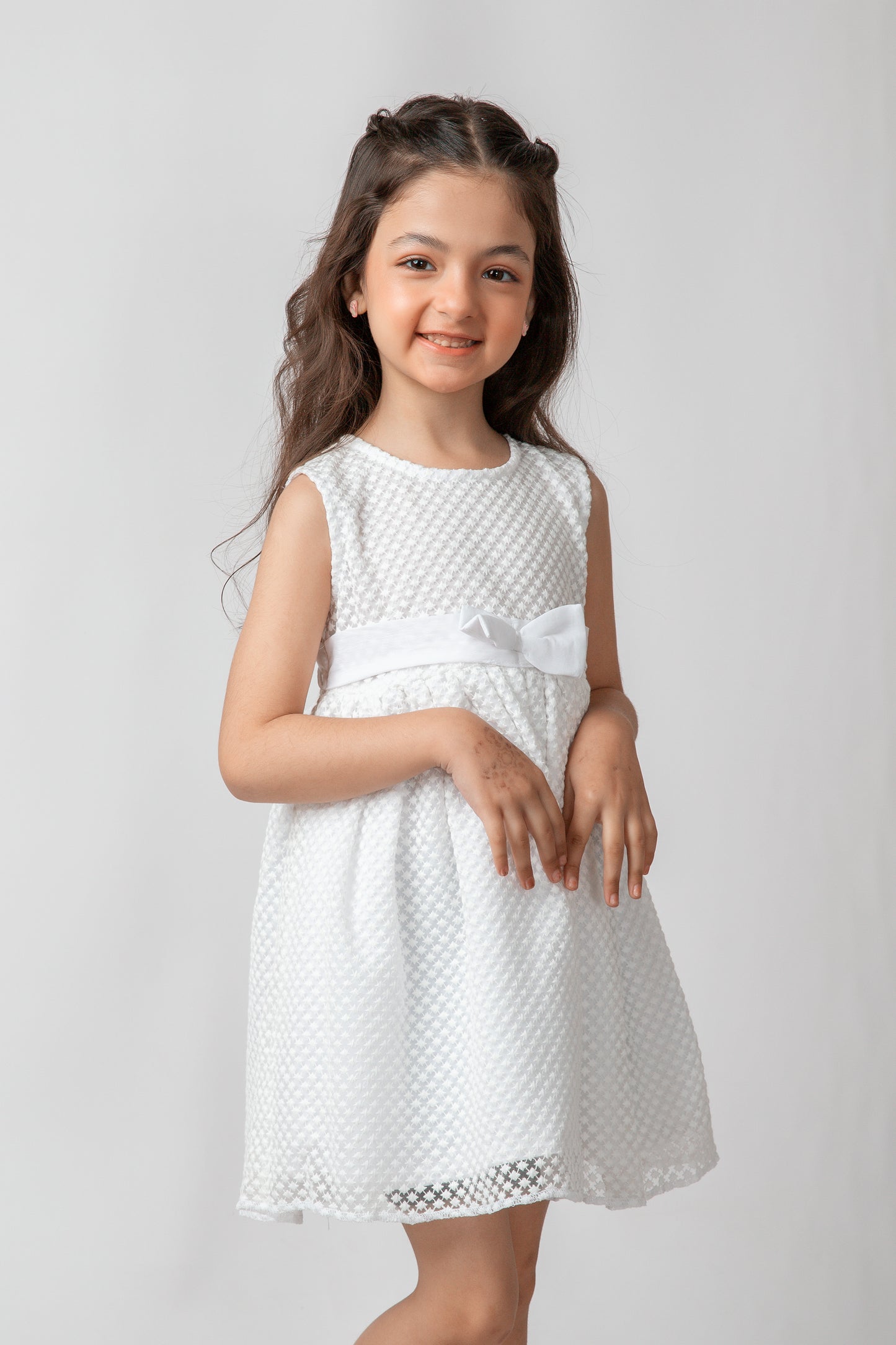 Ivory Charm Bow Dress