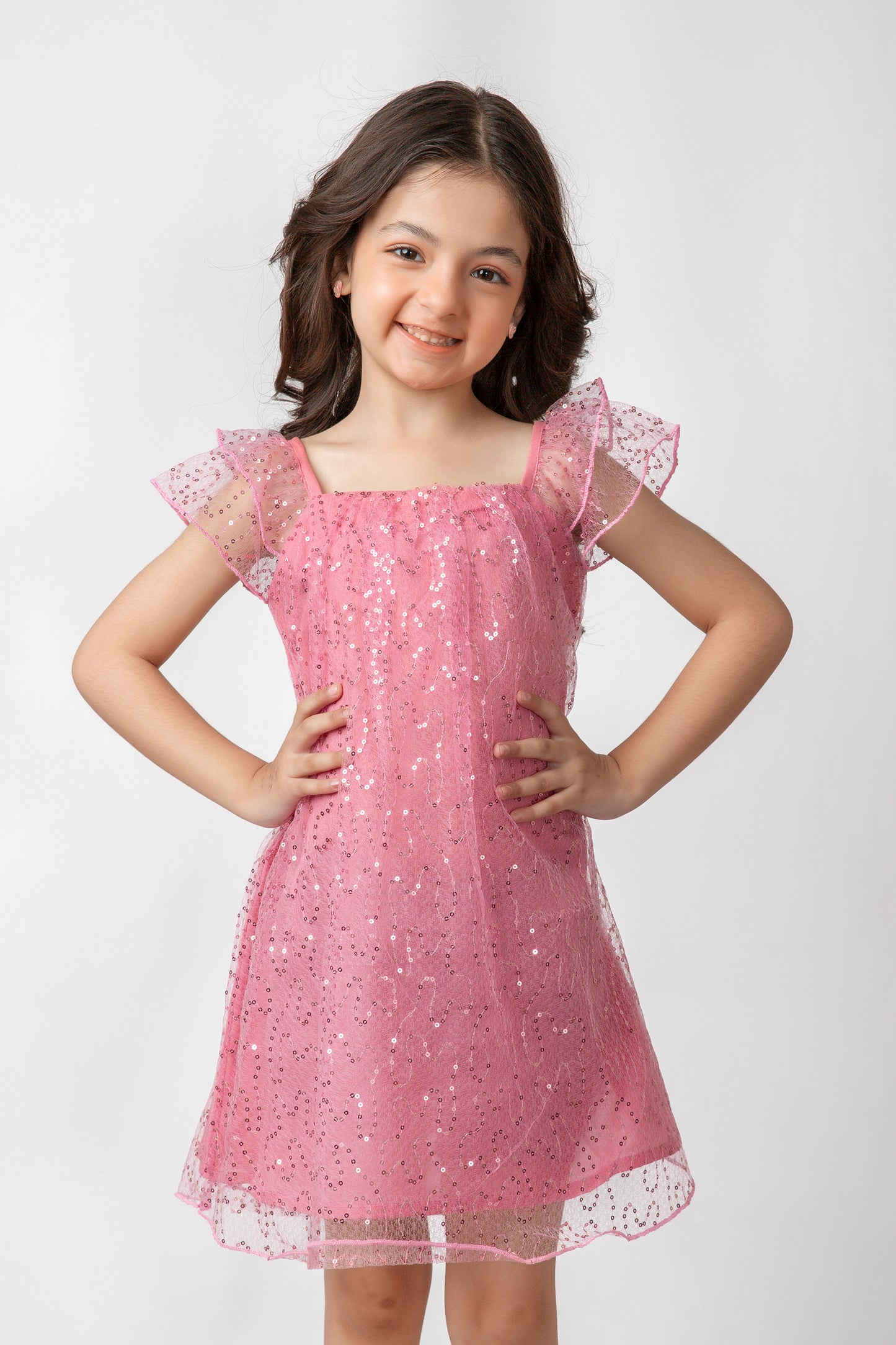 Pink Glimmer Princess Dress