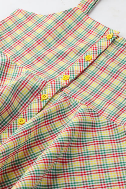 Cheerful Plaid Cotton Co-ord Set