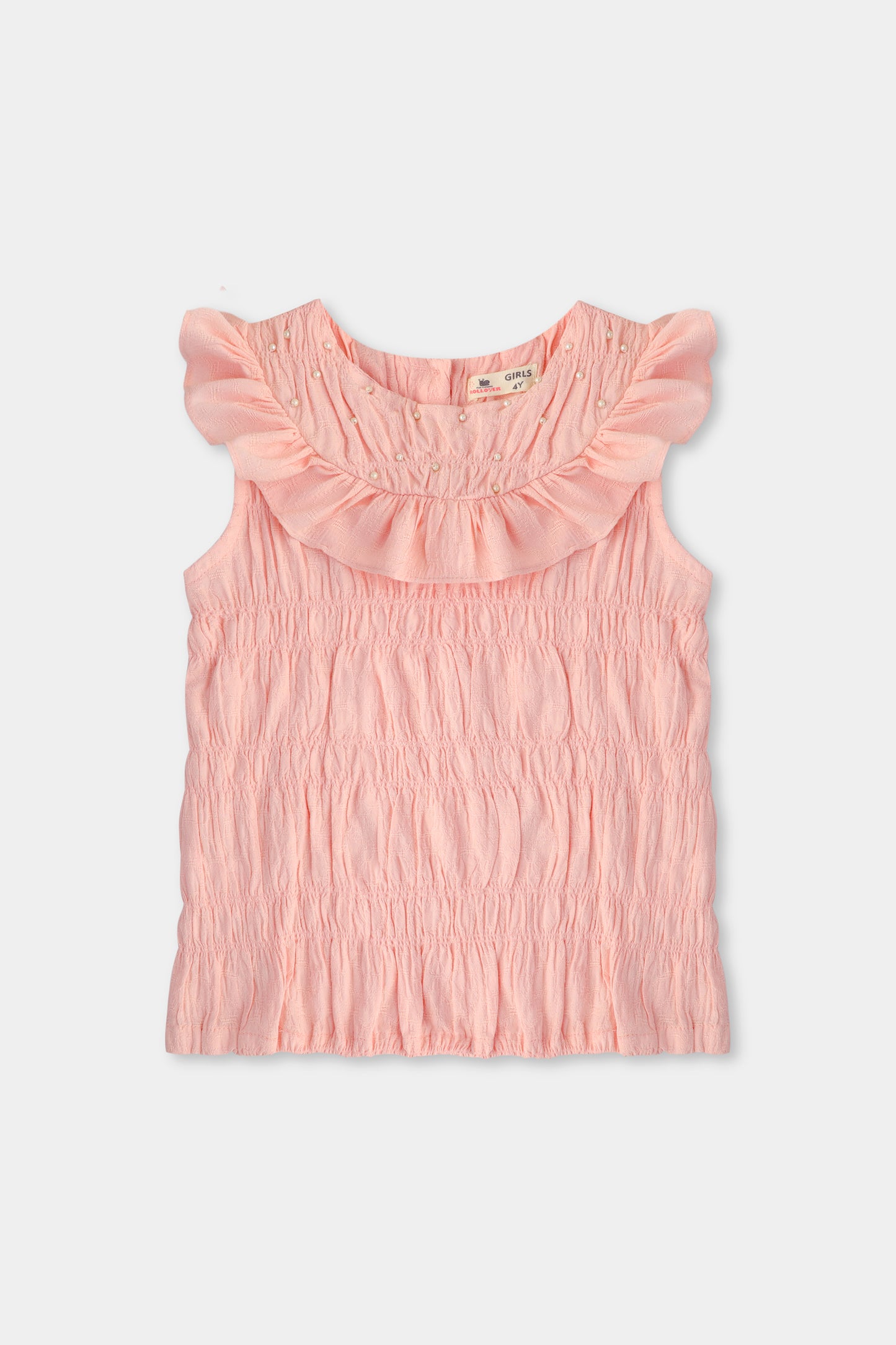 Pastel Pink Frill Top