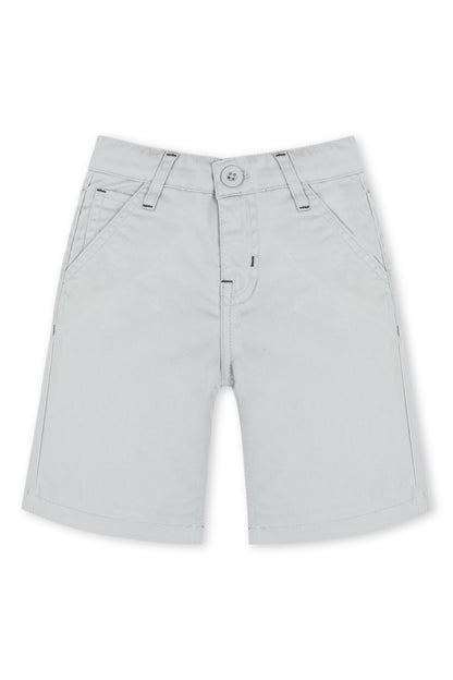 Boys Grey Knee-Length Shorts