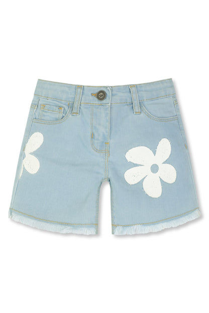 Daisy Dream Frayed Denim Shorts