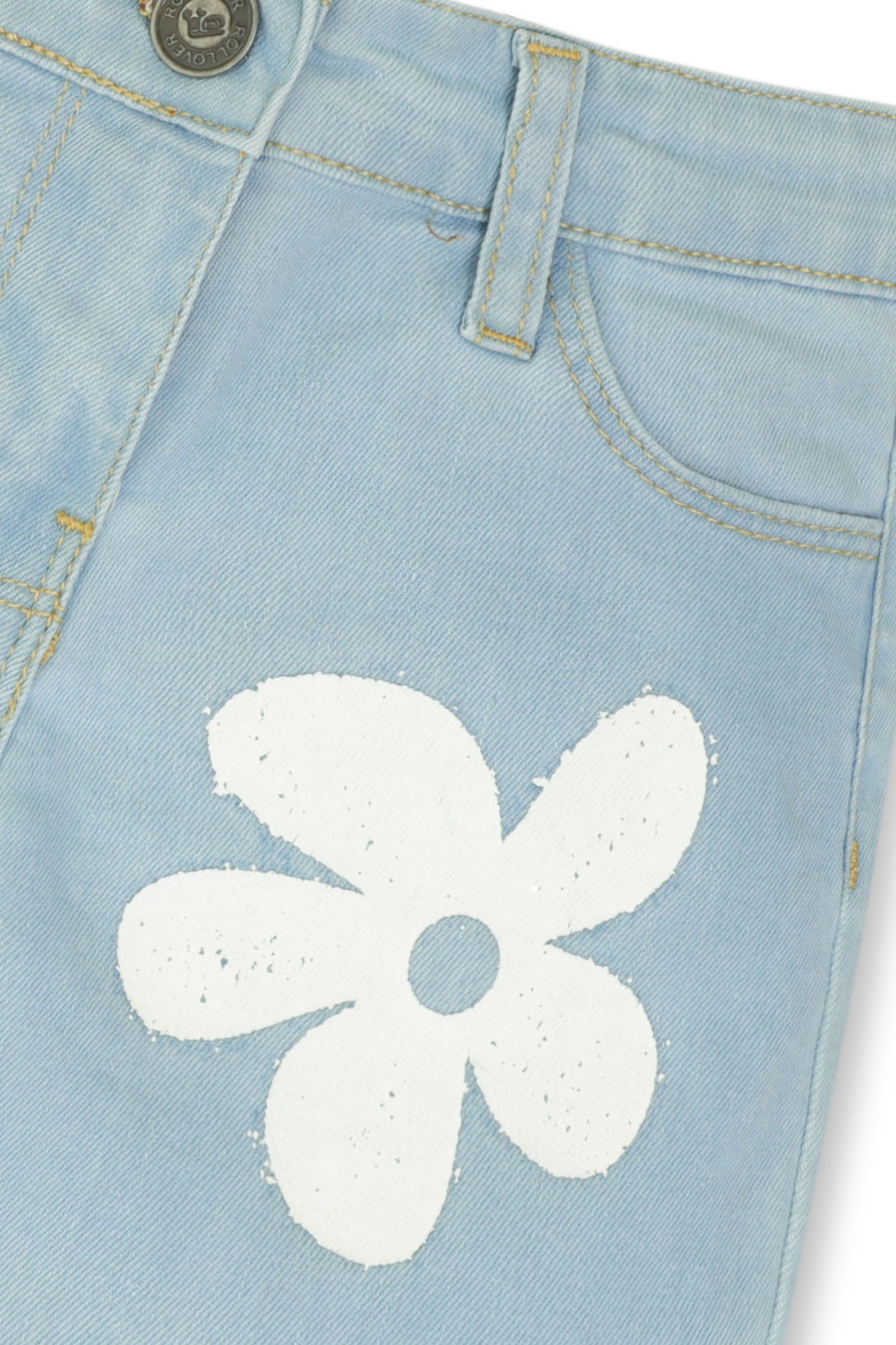 Daisy Dream Frayed Denim Shorts