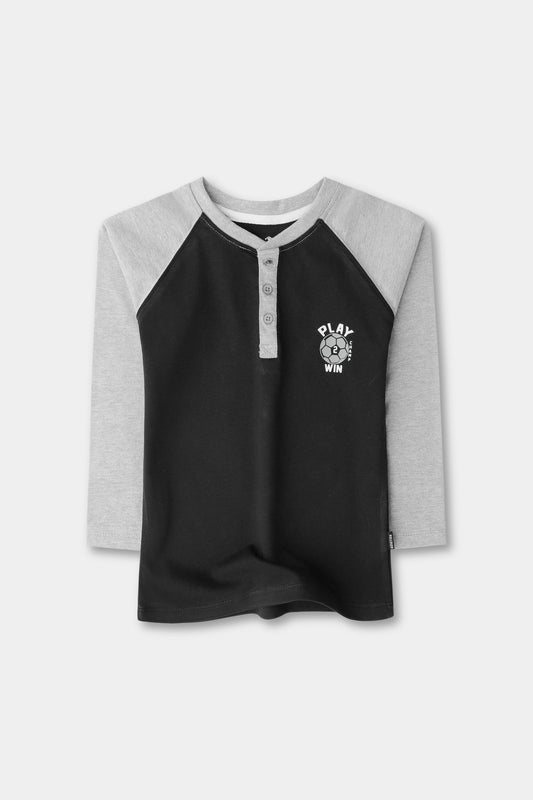 Black Play Raglan T-shirt