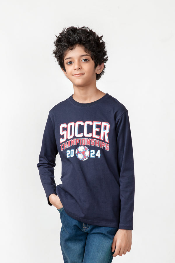 Navy Soccer Champion T-shirt