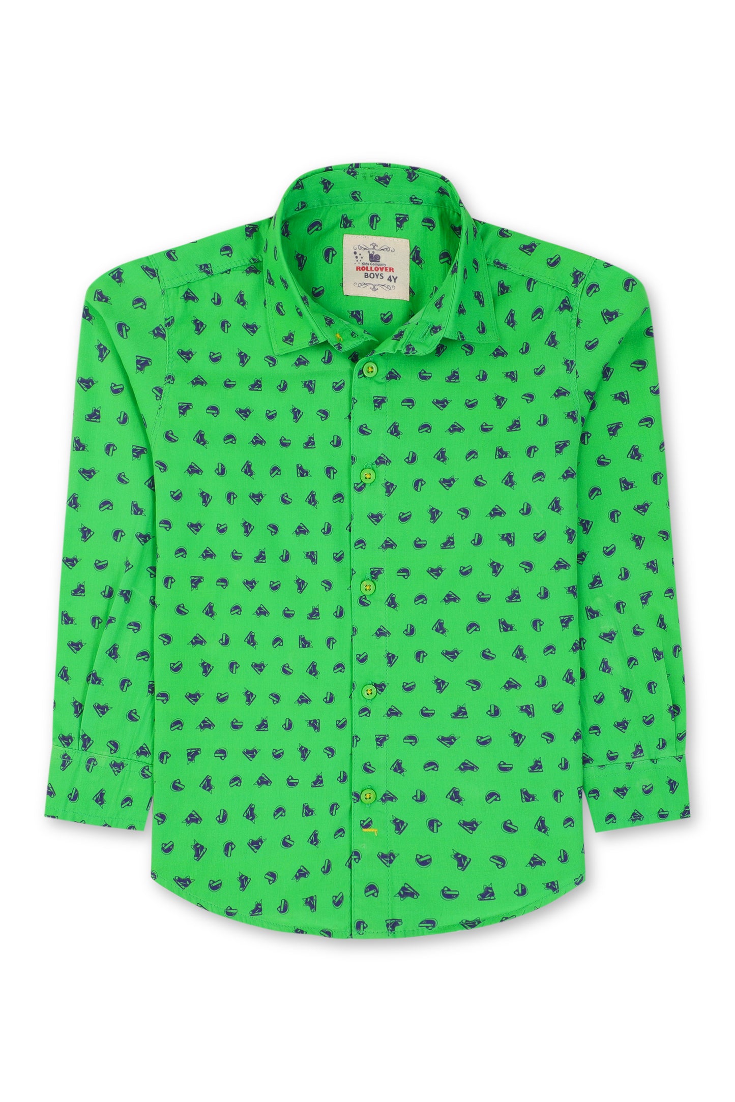 Green Classic Casual Shirt