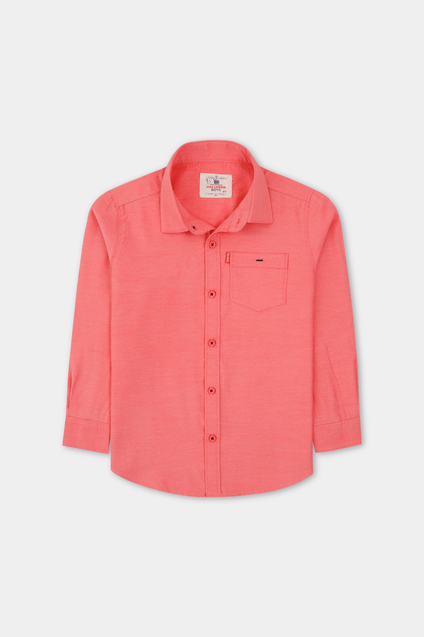 Boys' Pink Chambrey Casual Shirt