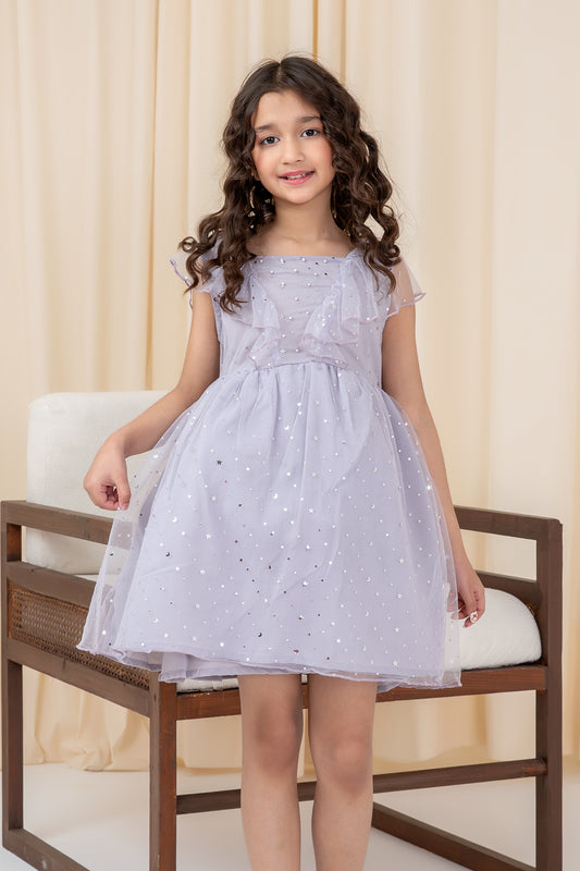 Enchanted Lilac Net Dress