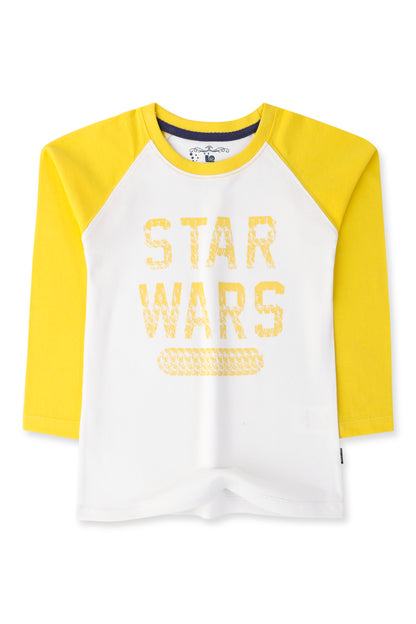 White StarWars Raglan T-shirt