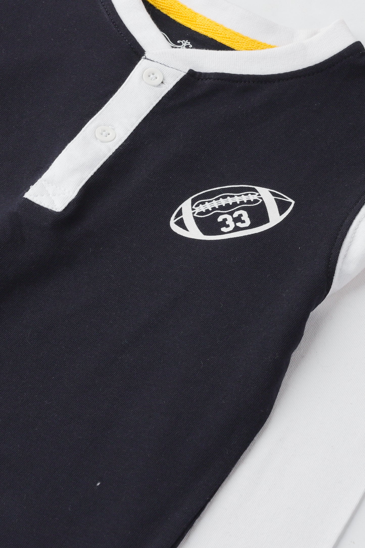 Navy Blue Henley T-shirt