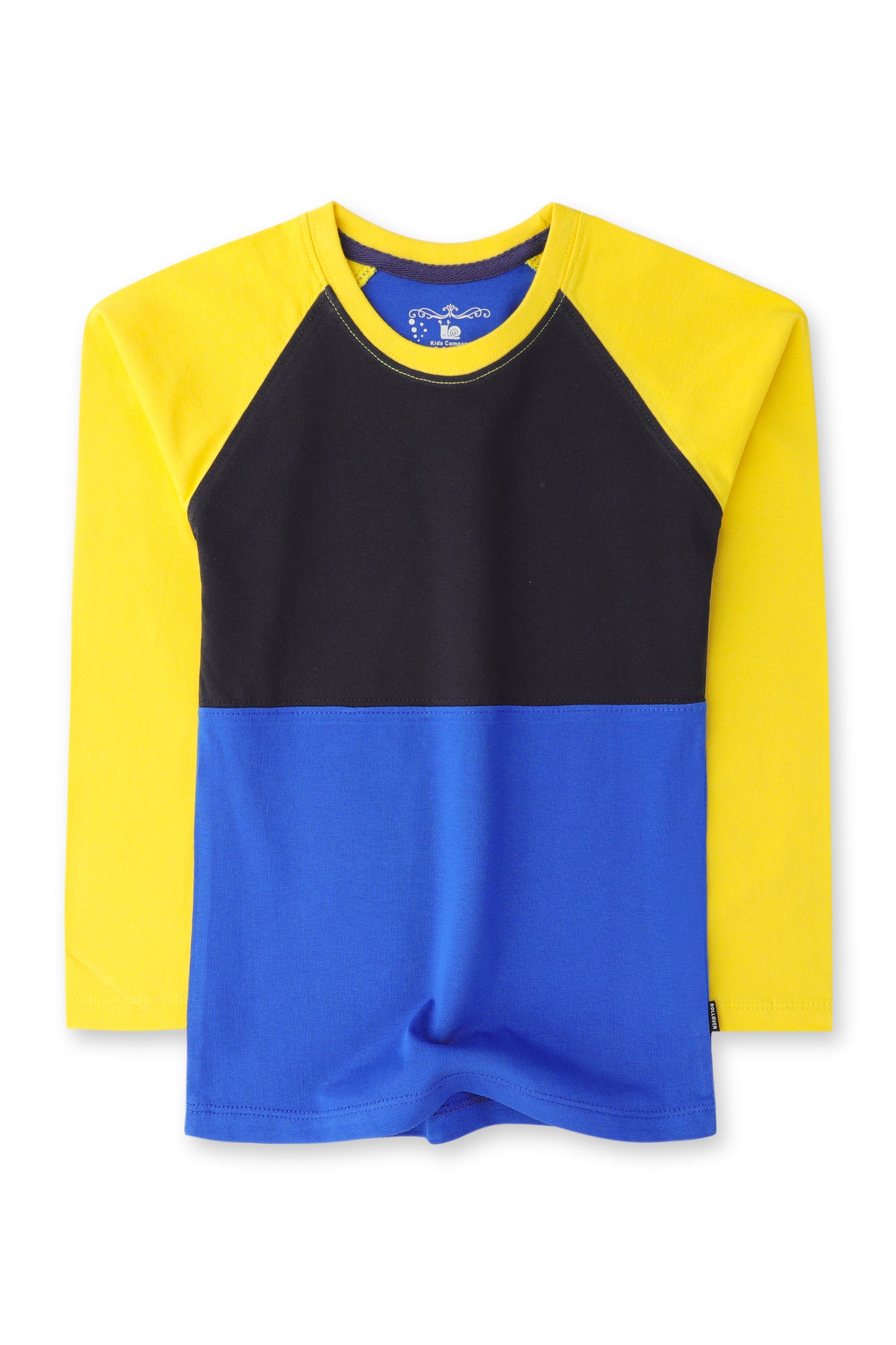 Royal Blue Colorblock Raglan Tee