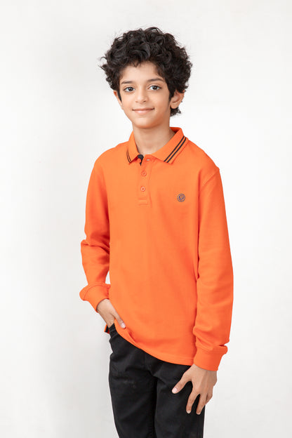 Boys Rust Classic Polo