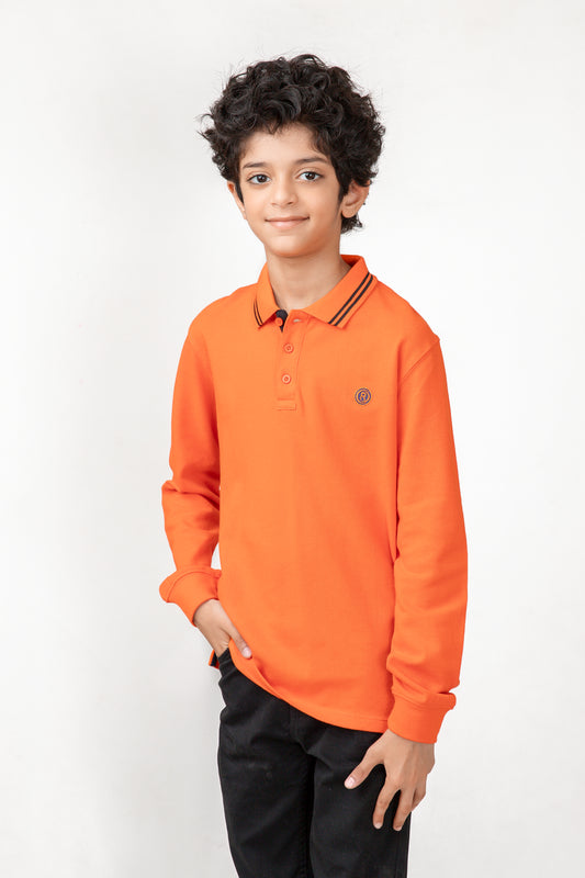 Boys Rust Classic Polo