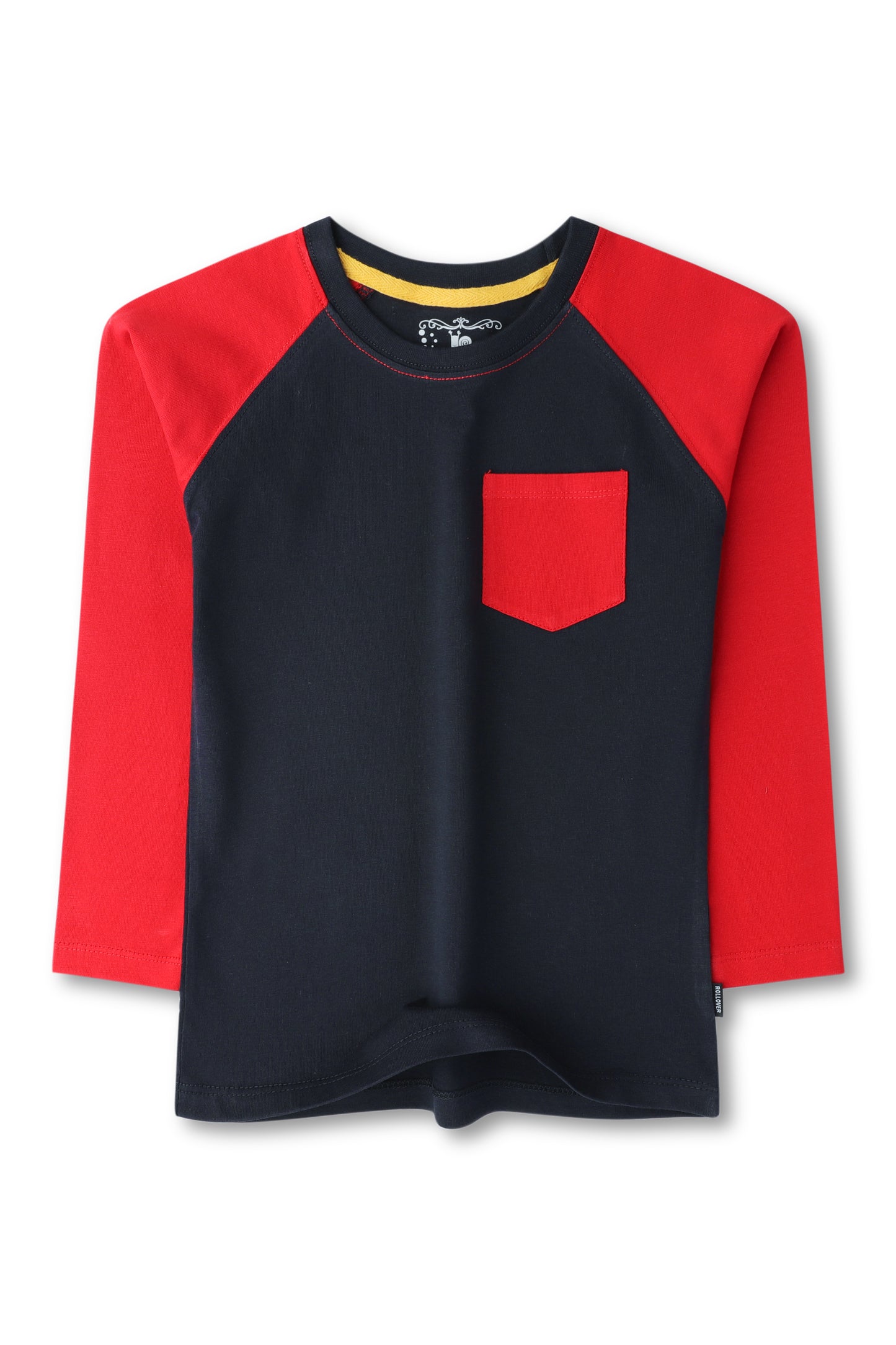 Navy & Red Raglan T-Shirt