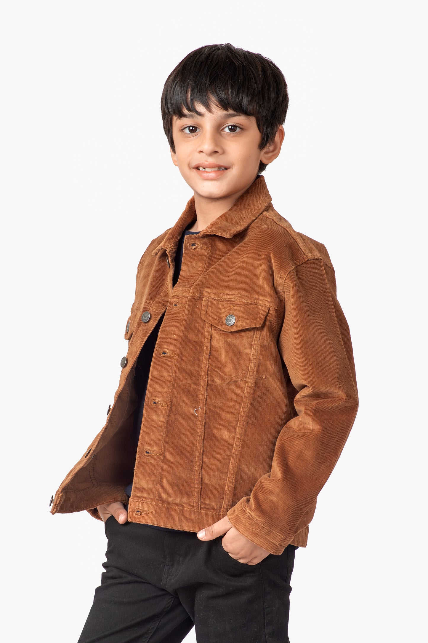 Boys Camel Corduroy Jacket