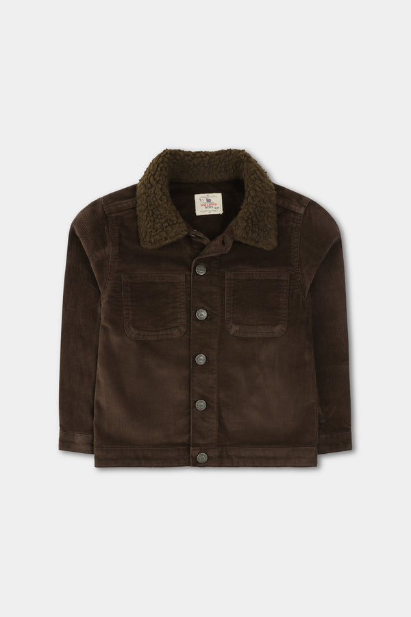 Boys Brown Corduroy Jacket