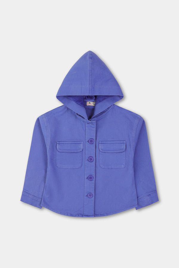 Girls' Blue Twill Jacket