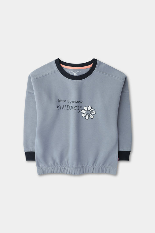 Girls Sky Kindness Fleece Sweatshirt