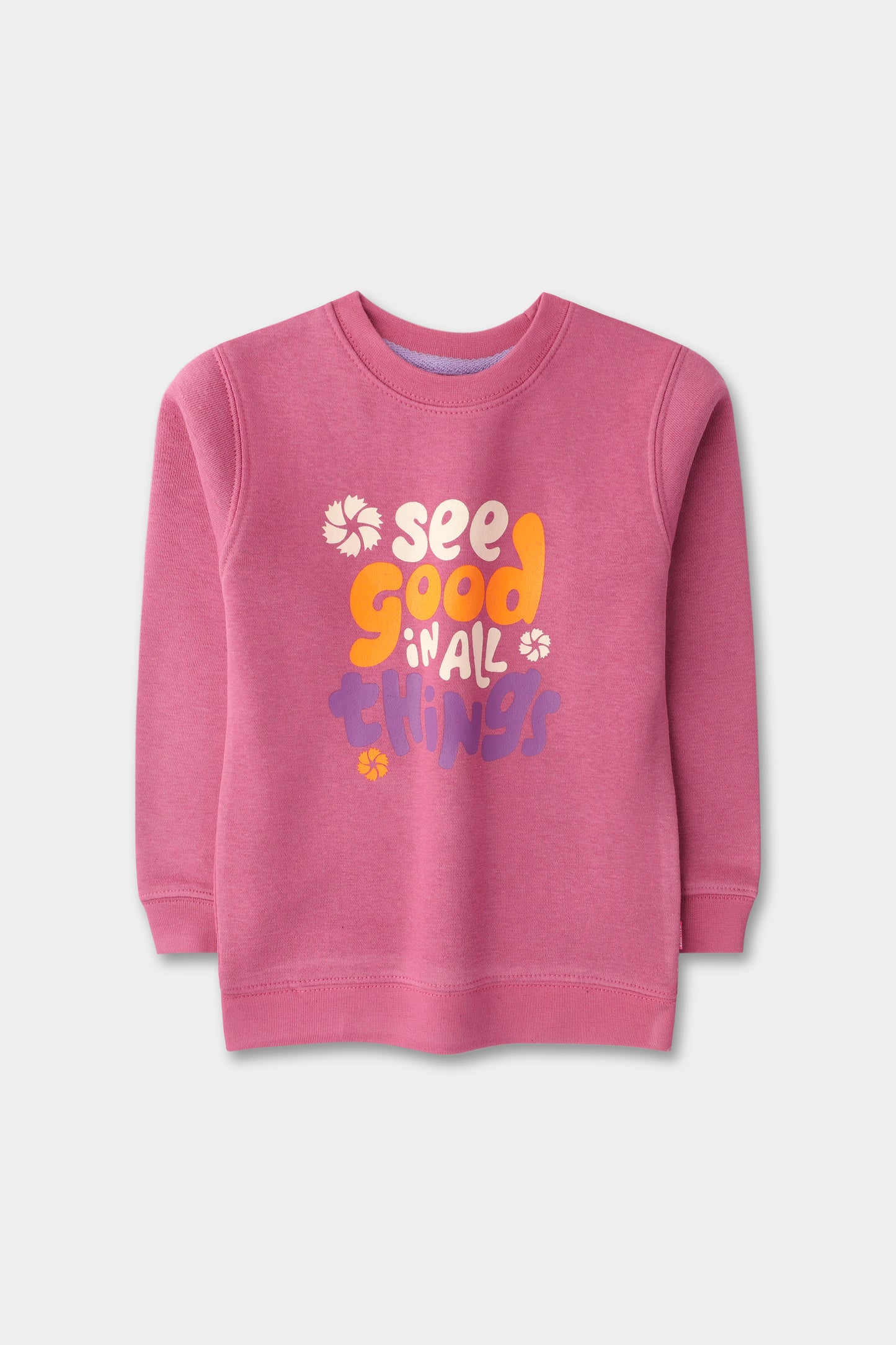 Girls Magenta Bliss Fleece Sweatshirt