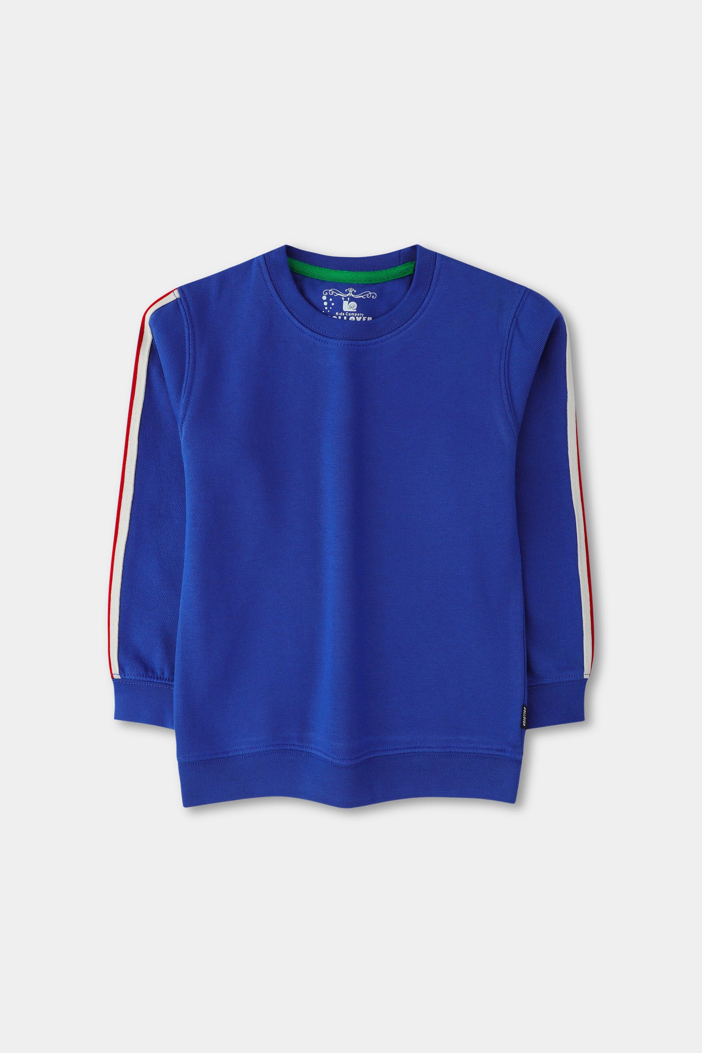 Royal Blue Solid Stripe Sweatshirt