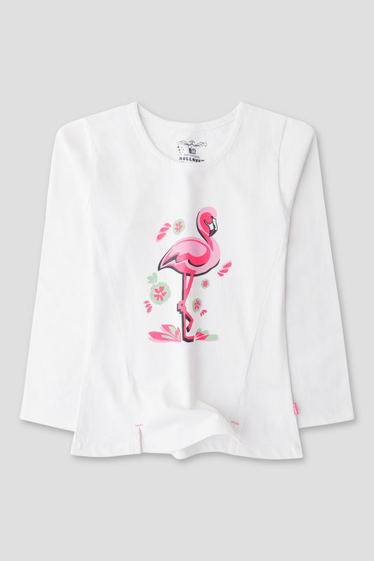 Flamingo White T-Shirt