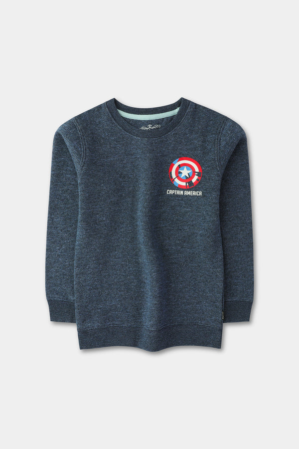 Boys Captain America Fleece Sweatshirt