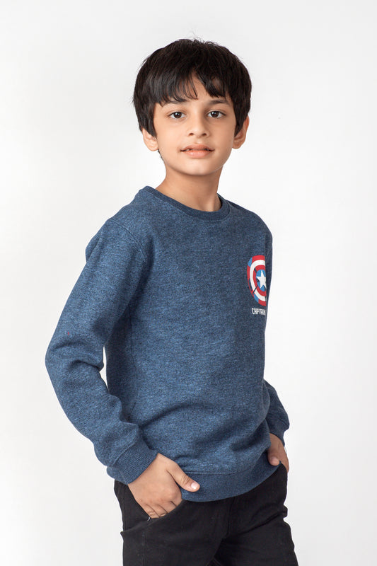 Boys Captain America Fleece Sweatshirt