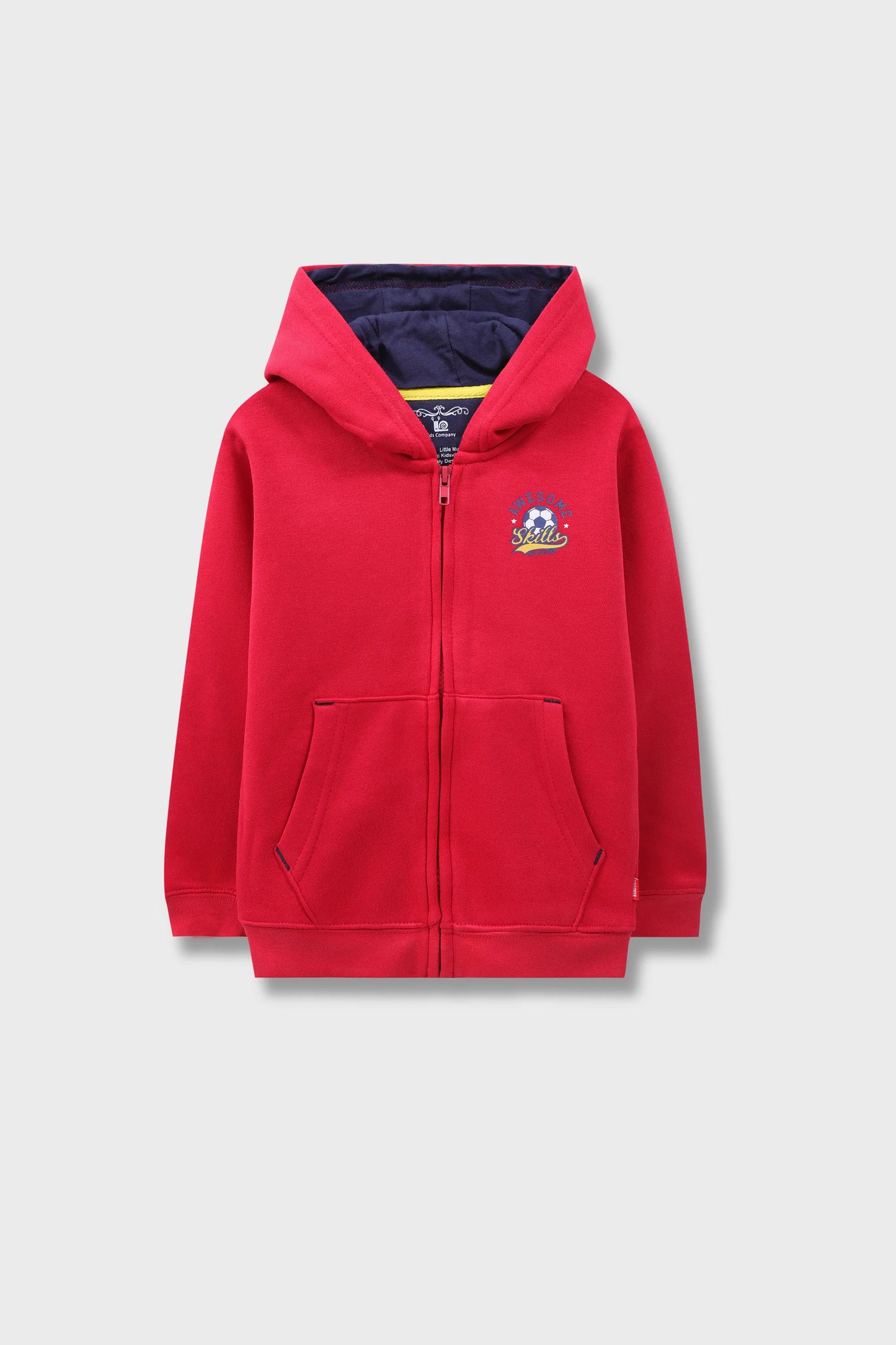 Boys Vibrant Red Hoodie