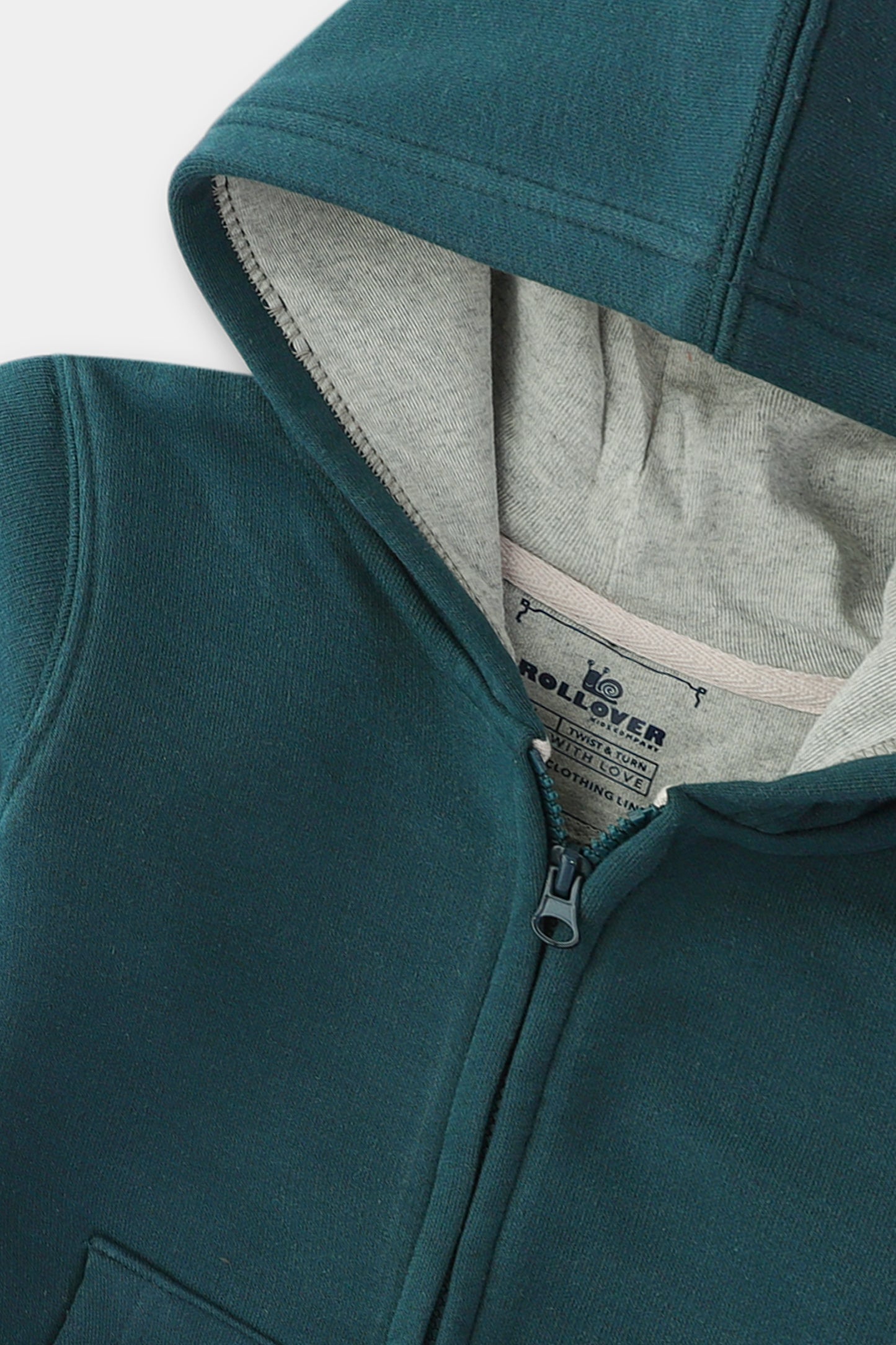 Boys Teal Fleece Hoodie