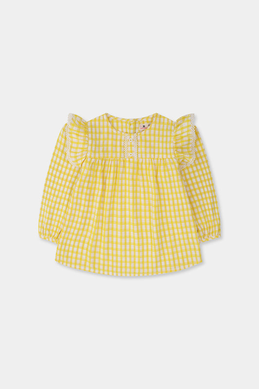 Sunshine Charm Frill Top