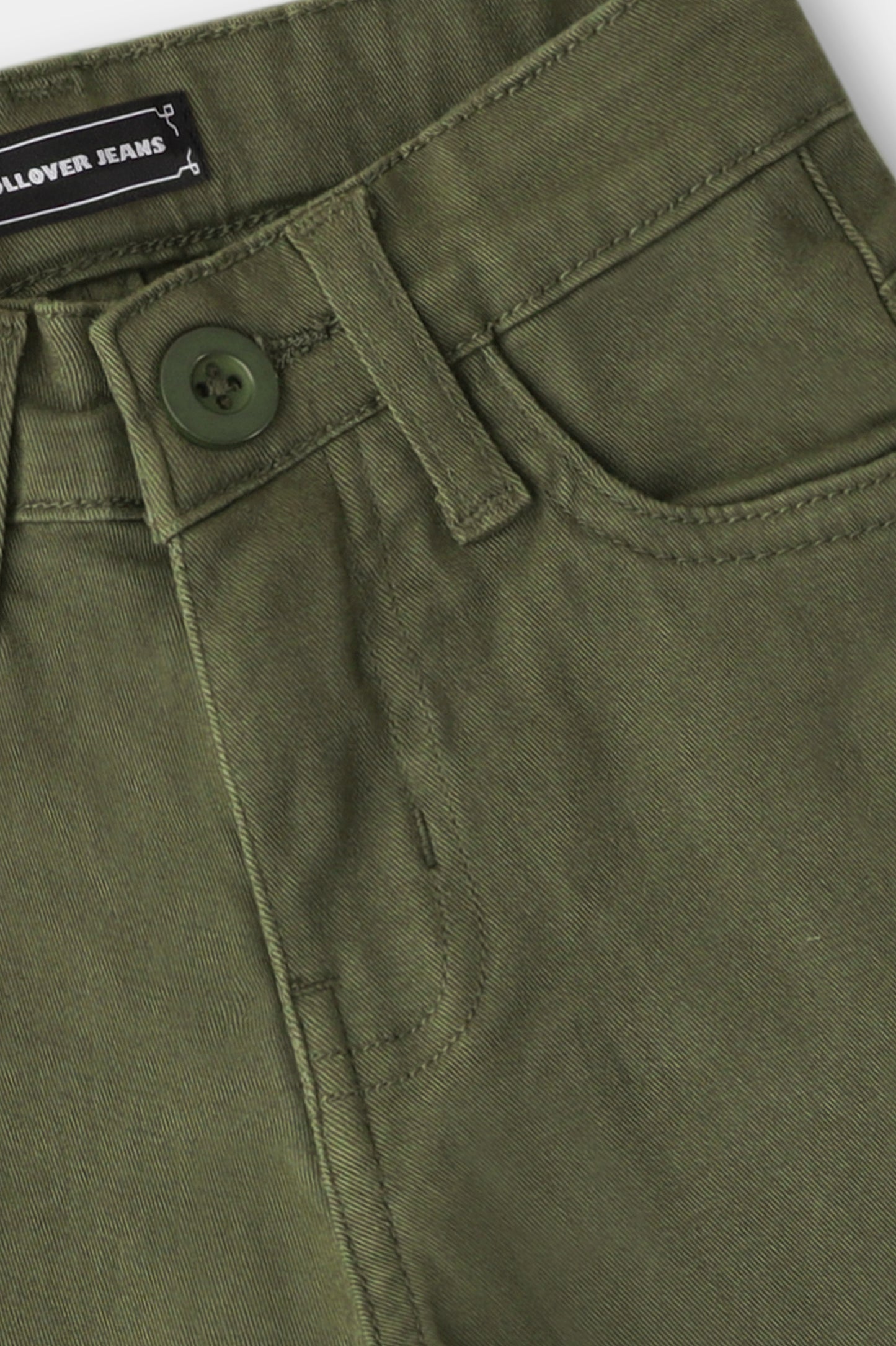 Boys Slim Fit Olive Chino Pants