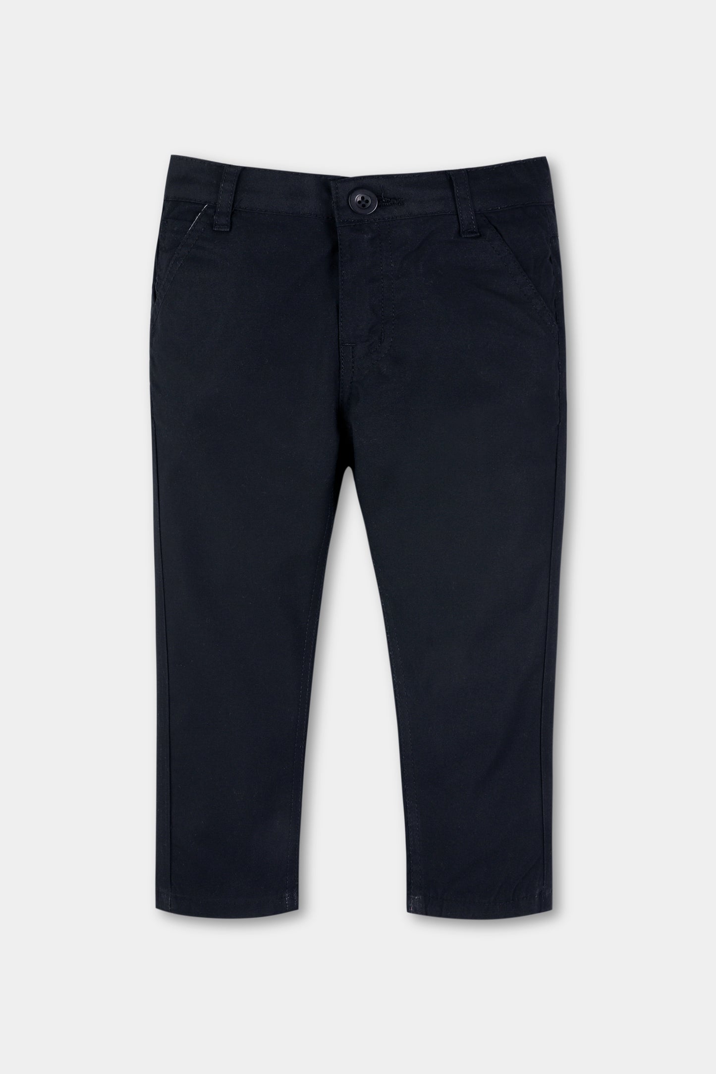 Boys Navy Slim Fit Twill Pants