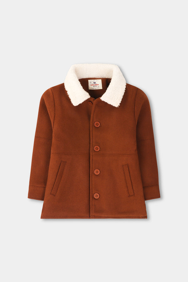 Boys' Rust Felt Jacket